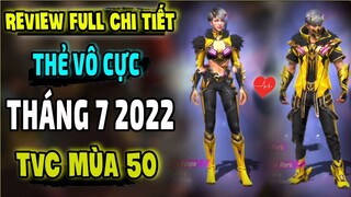 Review Full Chi Tiết Thẻ Vô Cực Tiếp Theo Thẻ Vô Cực Tháng 7 TVC Mùa Sau TVC Tiếp Theo || Free Fire