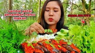 MUKBANG DI HUTAN MAKAN TERONG BALADO SAMBAL PETE LALAPAN MENTAH BIKIN LAHAP | MUKBANG INDONESIA