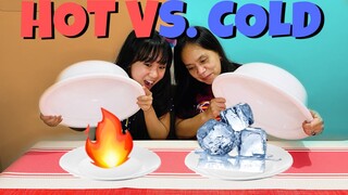 HOT VS. COLD FOOD CHALLENGE! | Lady Pipay
