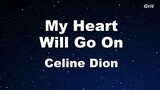 My Heart Will Go On  Celine Dion Karaoke With Guide Melody
