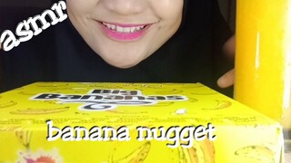 ASMR BANANA NUGGET and ORANGE JUICE