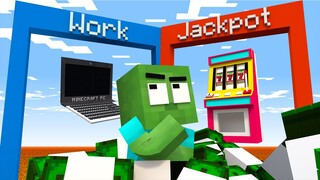 Monster School: Money run Challenge - Baby Zombie become Rich | Minecraft Animation