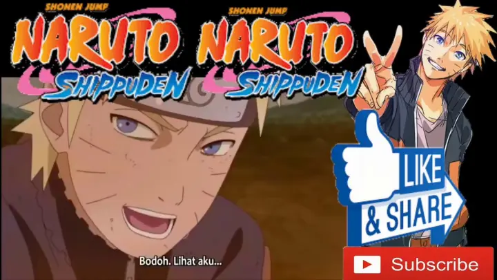 Pertama Kali Naruto Berubah Menjadi Sage Mode Bijuu !!!