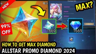 LOGIN TODAY!! GET MAX PROMO DIAMONDS ALLSTAR 2024 - MLBB