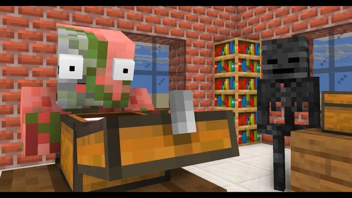 Monster School : UNBOXING MYSTERY BOX - Minecraft Animation