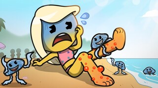 Girls Beach Trip | Summer Vacation Gone Wrong - Part 2! | emojitown