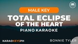 Total Eclipse Of The Heart - Bonnie Tyler (Male Key - Piano Karaoke)