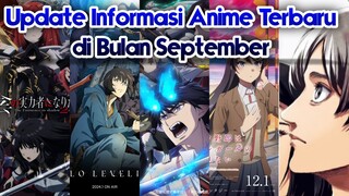 Inilah Informasi Anime Populer Terupdate di Bulan September berserta Tanggal Tayangnya