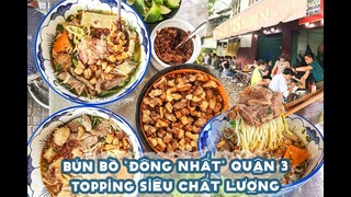 BÚN BÒ HOÀNG SA topping siêu chất "Đông nhất" quận 3 | Địa điểm ăn uống