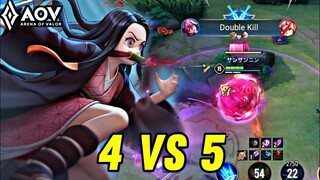 AOV : KEERA GAMEPLAY | 4 VS 5 - ARENA OF VALOR LIÊNQUÂNMOBILE ROV