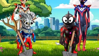 Little Cero and Xiaobei compete in digging for gems