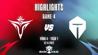 V5 vs TES | Highlights - Game 4 | Playoffs Vòng 4 - Trận 1 | LPL Mùa Xuân 2022