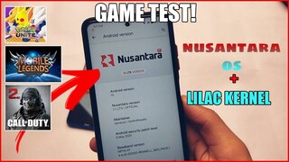 Nusantara LTS + LILAC KERNEL | POCO X3 NFC GAME TEST | ANDROID 10