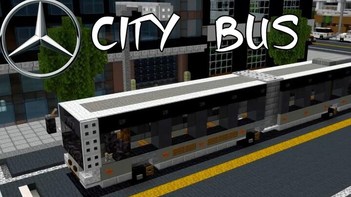 【MINECRAFT Vehicle Tutorial Series】How to Build a (Mercedes-Benz Citaro G) Lengthened Bus