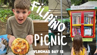 FOREIGNERS TRY BIBINGKA | TRADITIONAL FILIPINO PICNIC IN LEGAZPI PARK | VLOGMAS 2022