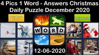 4 Pics 1 Word - Christmas - 06 December 2020 - Daily Puzzle + Daily Bonus Puzzle -Answer-Walkthrough