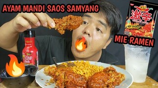 AUTO MULES!! AYAM GORENG KRISPY MANDI SAOS SAMYANG CAMPUR MIE RAMEN EXTRA HOT 🔥🔥🔥