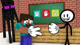 Monster School : BABY STICKMAN ROCK PAPER SCISSORS CHALLENGE ALL EPISODE - Minecraft Animation