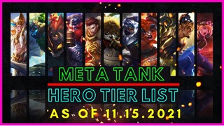 META TANK HEROES MOBILE LEGENDS NOVEMBER 2021 | TANK TIER LIST MOBILE LEGENDS