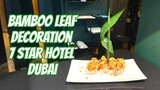 How to make bamboo leaf decoration for sushi?