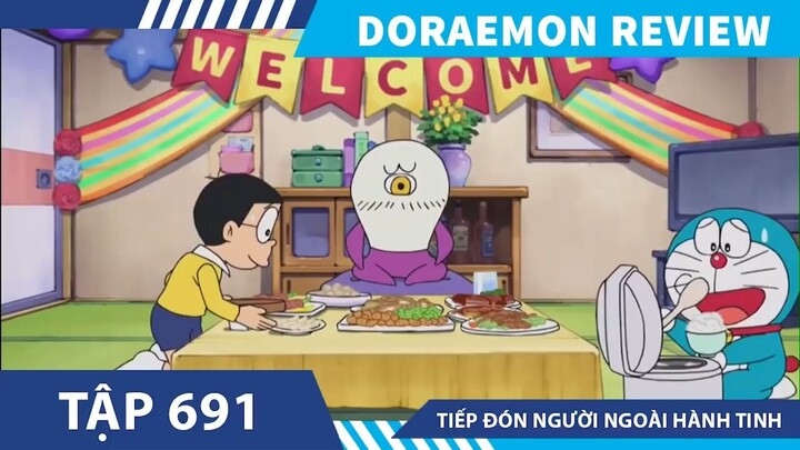 Review Doraemon  TIẾP ĐÓN NGƯỜI NGOÀI HÀNH TINH   ,doraemon  tập  691 - 51 , rev