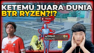 GAK NYANGKA BISA KETEMU JUARA DUNIA BTR RYZEN ?! GILAA KERAS BANGET MATCHNYA !! - PUBG MOBILE