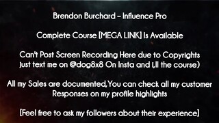 Brendon Burchard course - Influence Pro download