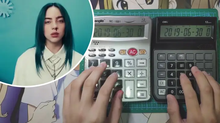 Play Billie Eilish's song "Bad Guy" with the calculator