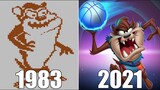 Evolution of Taz (Tasmanian Devil) in Games [1983-2021]