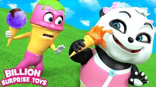 Tempat bermain es krim dengan bayi panda🍦 Lagu Anak | BST Kids Bahasa Indonesia