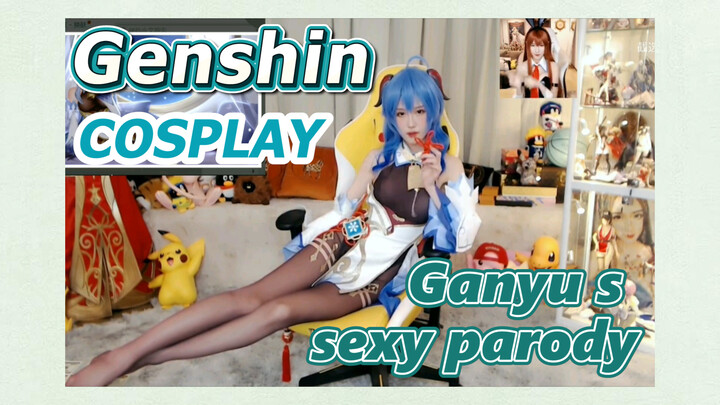 [Genshin,  COSPLAY]  Ganyu's sexy parody