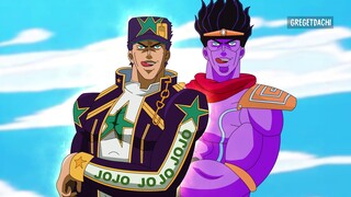 承太郎究极生物 - 戴上石鬼面的承太郎 - Jotaro ultimate life form - Jotaro vs Pucci