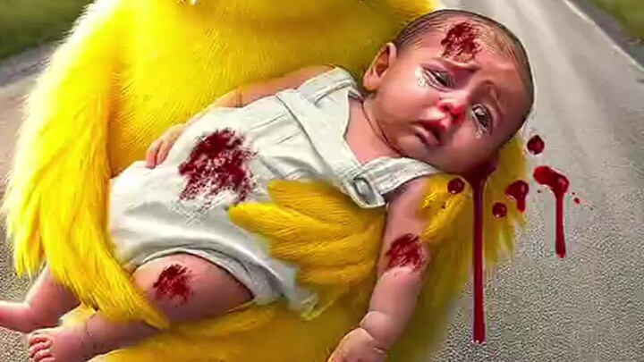 Chick rescues baby from accident
