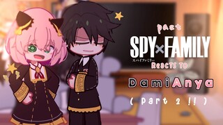 ⊹ .˳ past spy x family reacts to future | gacha club/neon | spy x family | DamiAnya | 2/2 | lazy