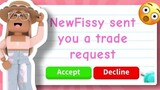 NEWFISSY TRADED ME IN ADOPT ME?! 🫣