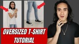Paano Pormahan Ang Oversized T Shirt Kung Payat At Hindi Ka Matangkad | TIPS For Oversized T-Shirt