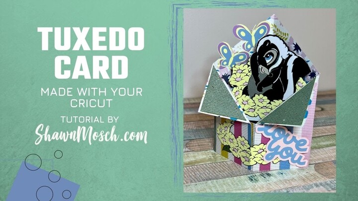 Make a Tuxedo Card with your Cricut #cardmaking
