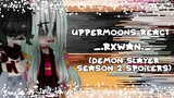 Uppermoons react to Daki and Gyutaro (plus lowermoon 1) ||Demon slayer season 2 spoilers||