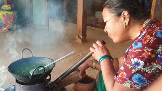 Maize Rice and Nettle Curry | Nepalese Recipe | A Famous Cuisin in Hilly Area of Nepal | Healthy |