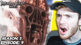 THIS THING IS DISGUSTING! EREN VS LORD REISS! Attack on Titan Ep. 9 (Season 3) REACTION