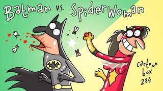 Batman & Spider-Woman | Cartoon Box 284 | by Frame Order | Hilarious movie parody cartoons