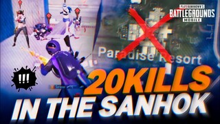 SANHOK DESTROYER IS BACK😱 | "20KILLS IN 1vs4 LOBBY" - PUBG MOBILE