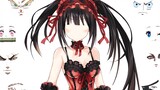 Tokisaki Kurumi can't find her face, I hope you can help her!