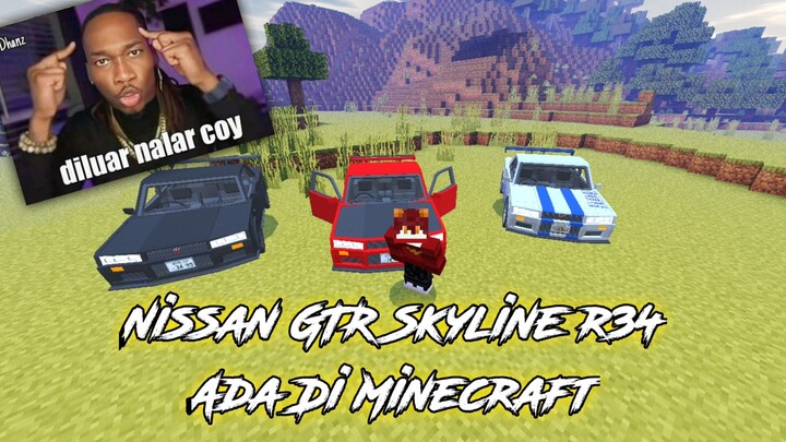 Nissan GTR R34 di Minecraft 😜😱😱