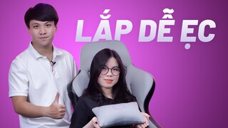 Con gái cũng biết LẮP GHẾ GAMING | Hướng dẫn lắp ghế gaming