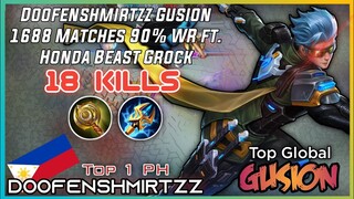 Gusion God Doofenshmirtz ft Honda Beast | Top Global Player