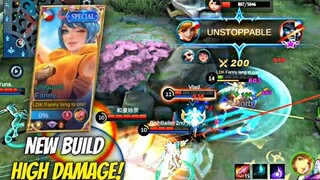 NEW BUILD HIGH DAMAGE! FANNY RANKED GAMEPLAY! | MLBB