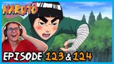 DRUNKEN FIST LEE VS KIMIMARO! Naruto Episode 123, 124 Reaction