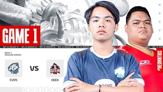 EVOS GLORY vs GEEK FAM | Regular Season Week 2 Day 2 | Game 1 | #MPLIDS13