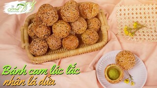 Cách làm Bánh Cam Lúc Lắc Nhân Lá Dứa giòn tan, nở đều - Sesam Ball Recipes | Bếp Cô Minh Tập 230